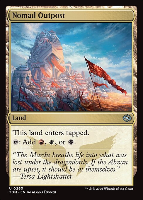 Nomad Outpost – Tarkir: Dragonstorm (TDM-263) Magic: The Gathering card