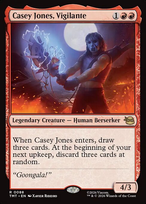 Casey Jones, Vigilante – Teenage Mutant Ninja Turtles (TMT-88) Magic: The Gathering card
