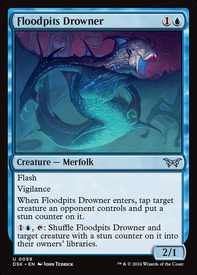 Floodpits Drowner - Duskmourn: House of Horror (Uncommon) [DSK-59]