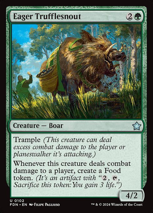 Eager Trufflesnout – Magic: The Gathering Foundations (FDN-102) Magic: The Gathering card