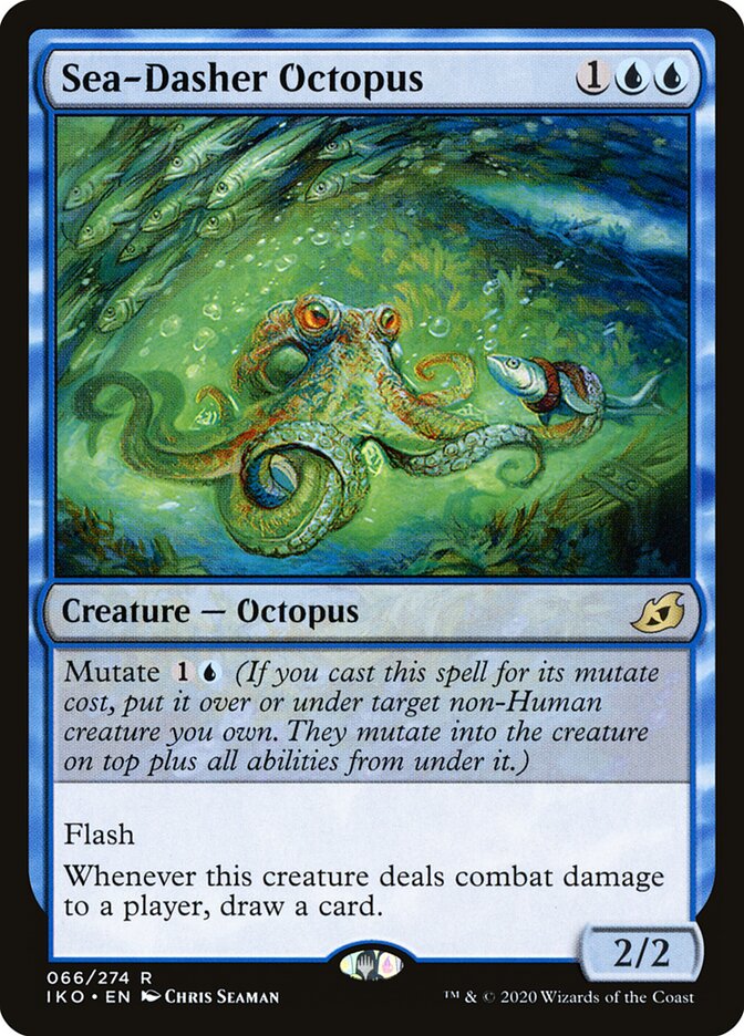 Sea-Dasher Octopus - Ikoria: Lair of Behemoths (Rare) [IKO-66] Main image