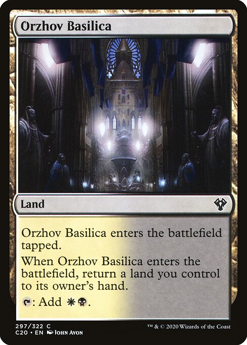 Orzhov Basilica – Commander: Ikoria (C20-297) Magic: The Gathering card