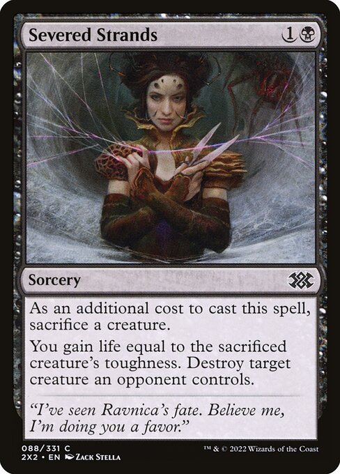 Severed Strands – Double Masters 2022 (2X2-88) Magic: The Gathering card