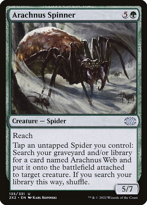 Arachnus Spinner – Double Masters 2022 (2X2-135) Magic: The Gathering card Hauptbild