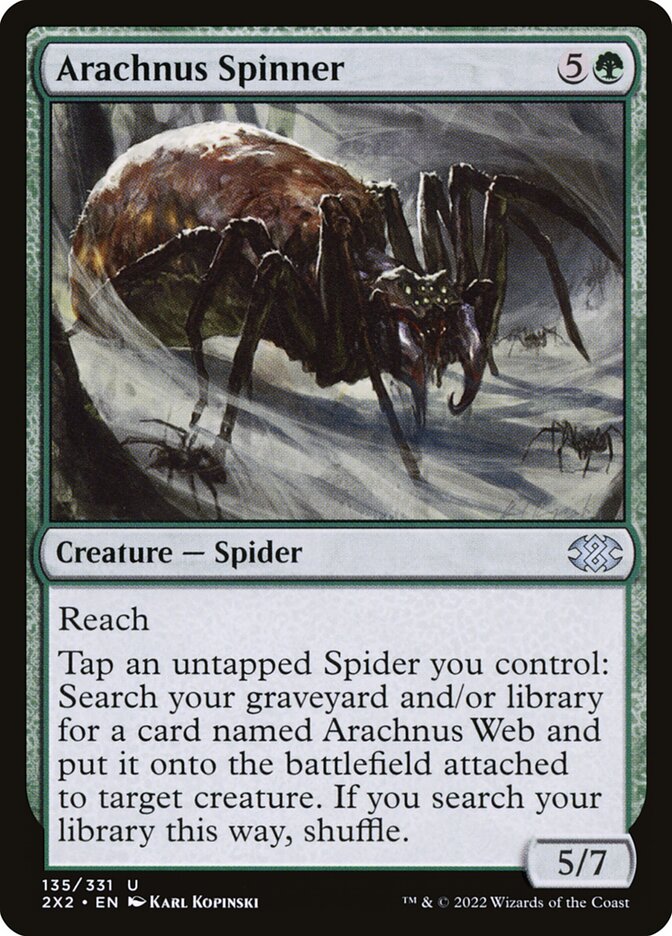 Arachnus Spinner - Double Masters 2022 (Uncommon) [2X2-135] Hoofdafbeelding