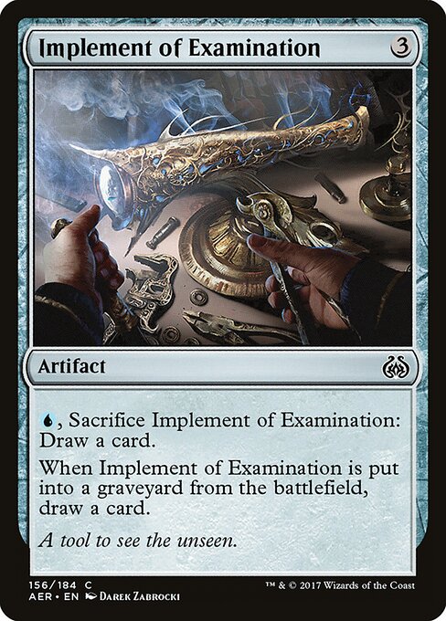 Implement of Examination – Aether Revolt (AER-156) Magic: The Gathering card