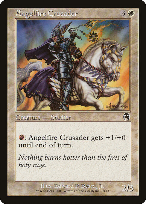 Angelfire Crusader – Apocalypse (APC-1) Magic: The Gathering card Hauptbild
