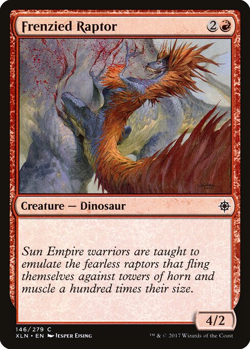 Frenzied Raptor – Ixalan (XLN-146) Magic: The Gathering card