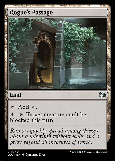 Rogue's Passage – Commander: The Lost Caverns of Ixalan (LCC-349) Magic: The Gathering card Main image