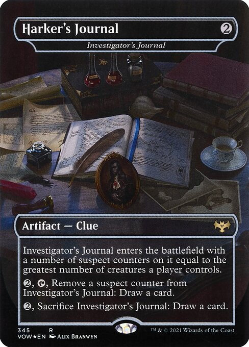 Investigator's Journal – Innistrad: Crimson Vow (VOW-345) Magic: The Gathering card | LC-REM-20260804-15151352611148-a8191ff1-458f-4295-b253-c4748c933e92 Imagen principal del producto
