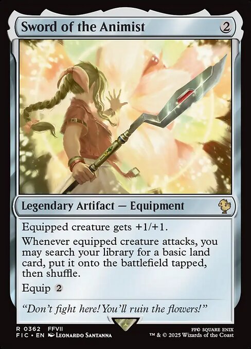 Sword of the Animist – Final Fantasy Commander (FIC-362) Magic: The Gathering card | LC-REM-20260804-15339676598604-a822129c-0699-40e2-8639-c1a609a5ba3b