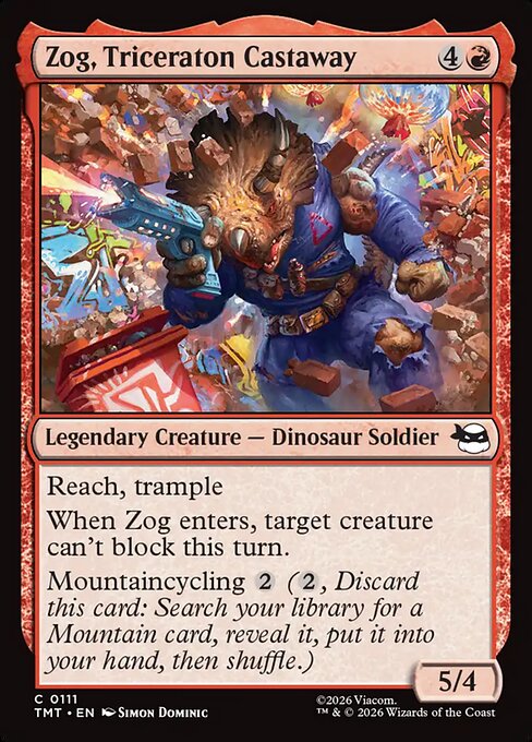 Zog, Triceraton Castaway – Teenage Mutant Ninja Turtles (TMT-111) Magic: The Gathering card | LC-REM-20260804-15621003313484-a83a70ba-448e-45f3-b23b-6f38af54811f Hauptbild