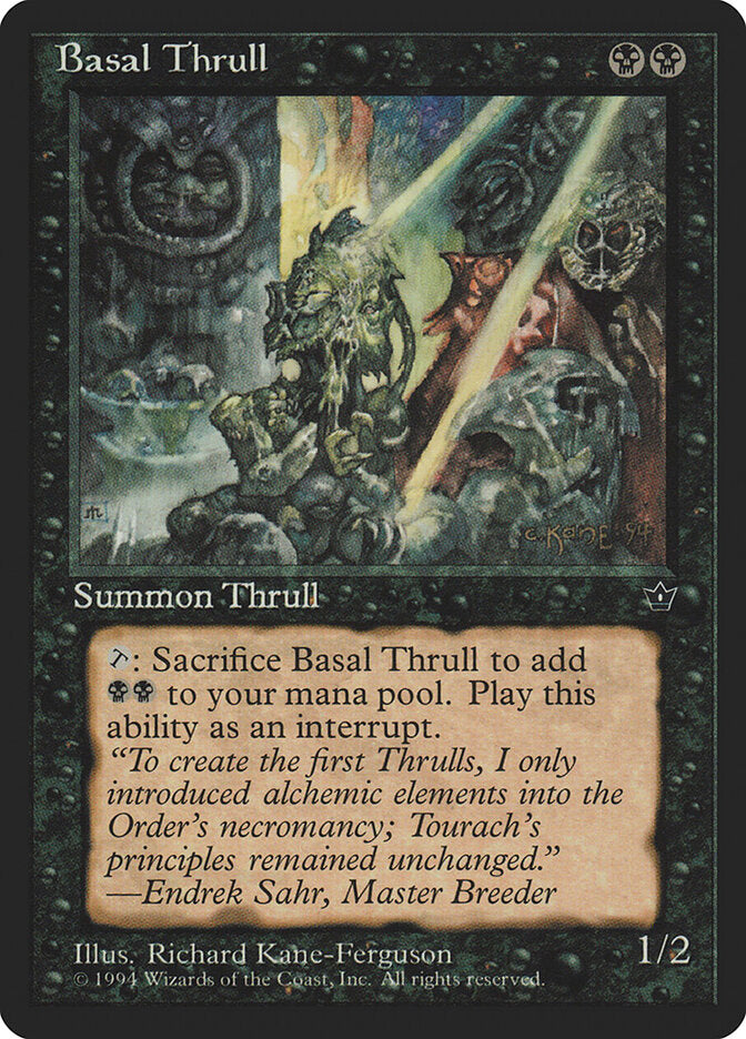 Magic-kaart Basal Thrull FEM-34c uit Fallen Empires (Common) Hoofdafbeelding
