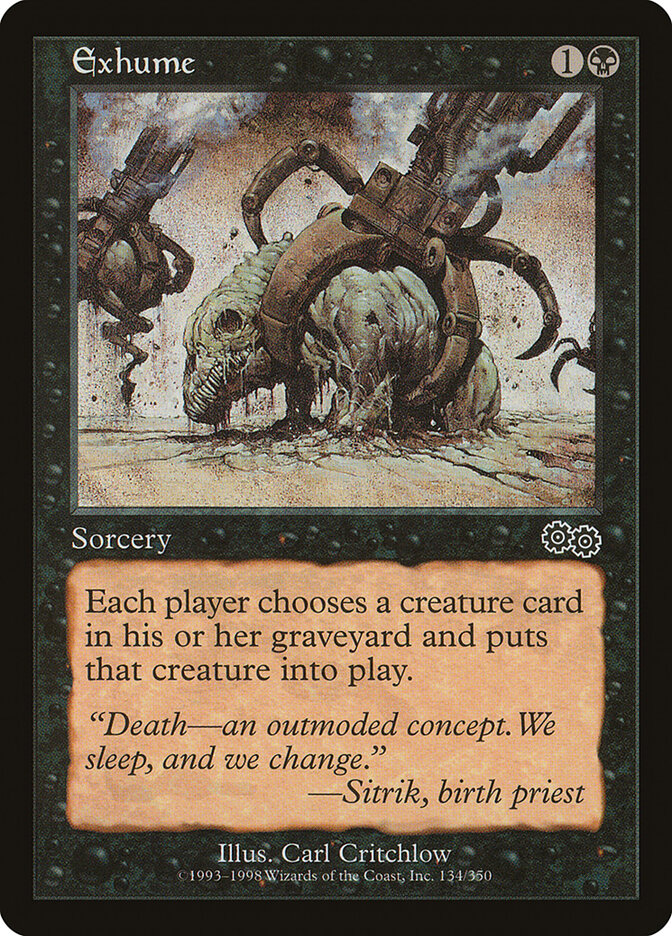 Magic-kaart Exhume USG-134 uit Urza's Saga (Common) Imagen principal del producto