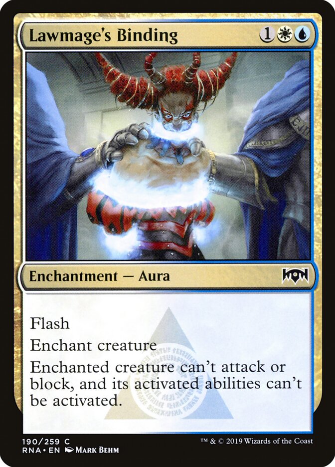 Lawmage's Binding - Ravnica Allegiance (Common) [RNA-190] Hauptbild