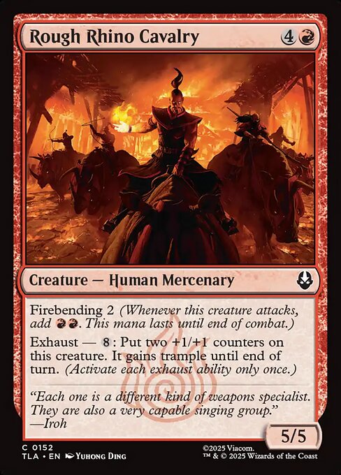 Rough Rhino Cavalry – Magic: The Gathering | Avatar: The Last Airbender (TLA-152) Magic: The Gathering card