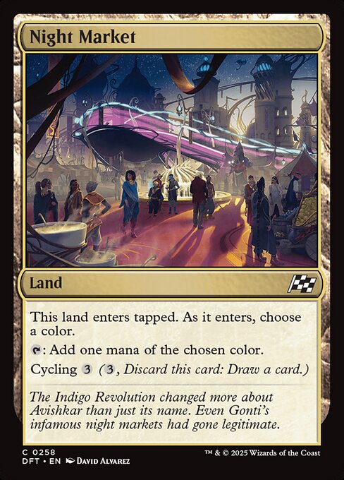 Night Market – Aetherdrift (DFT-258) Magic: The Gathering card