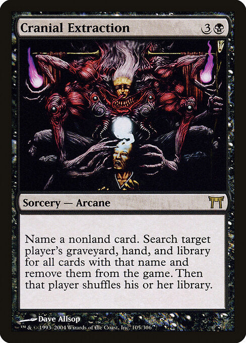 Cranial Extraction – Champions of Kamigawa (CHK-105) Magic: The Gathering card | LC-REM-20260804-15369847832908-a8cad7a3-777e-4c84-b404-5f504844ab3b