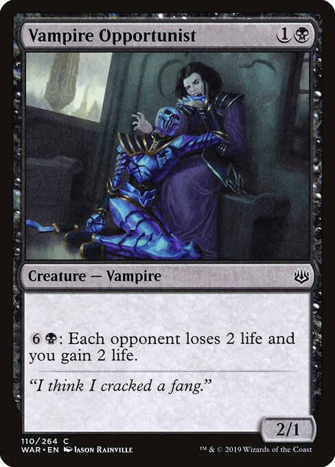 Vampire Opportunist – War of the Spark (WAR-110) Magic: The Gathering card | LC-REM-20260804-15150799814988-a8cf21a4-616d-48a5-a104-180c24491761