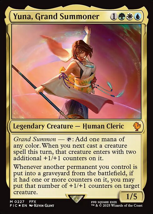 Yuna, Grand Summoner – Final Fantasy Commander (FIC-227) Magic: The Gathering card | LC-REM-20260804-15339709432140-a8d64705-c6ce-4bfa-a444-aa06ea9ee122 Hoofdafbeelding
