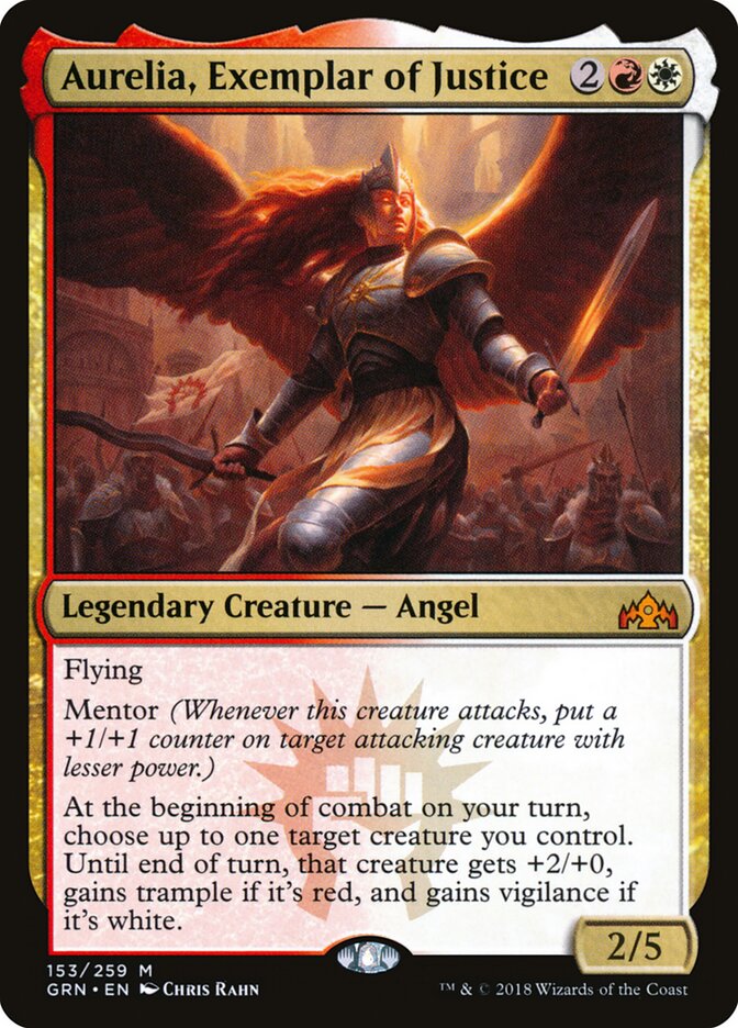 Aurelia, Exemplar of Justice - Guilds of Ravnica (Mythic) [GRN-153] Main image