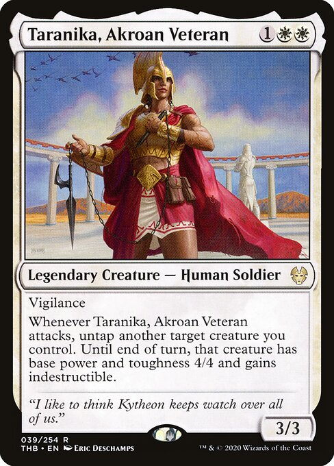 Taranika, Akroan Veteran – Theros Beyond Death (THB-39) Magic: The Gathering card