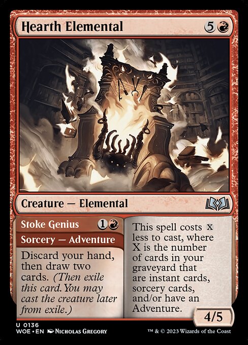 Hearth Elemental // Stoke Genius – Wilds of Eldraine (WOE-136) Magic: The Gathering card | LC-REM-20260804-15794295177548-a8f5f102-cc75-4cee-a117-4bdaaf86c2e9 Hauptbild