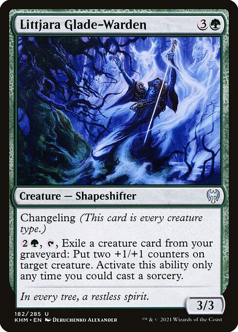 Littjara Glade-Warden – Kaldheim (KHM-182) Magic: The Gathering card