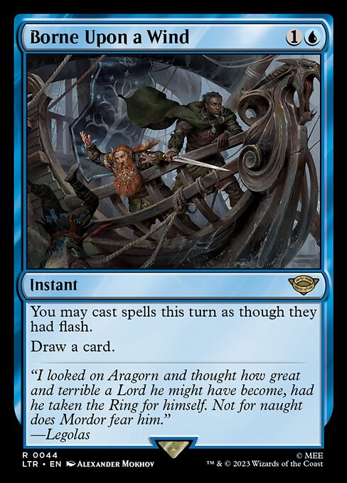Borne Upon a Wind – The Lord of the Rings: Tales of Middle-earth (LTR-44) Magic: The Gathering card