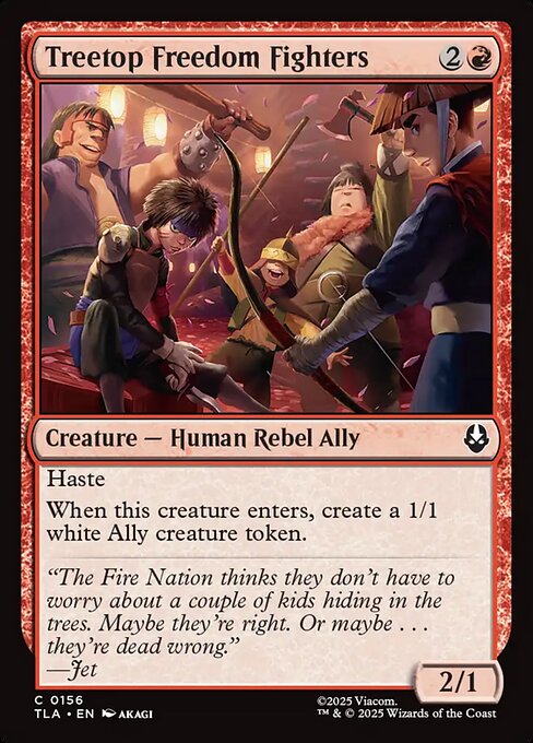 Treetop Freedom Fighters – Avatar: The Last Airbender (TLA-156) Magic: The Gathering card | LC-REM-20260804-15573219508556-a9394200-7ffc-440f-8b5f-c08b7930133c Hauptbild
