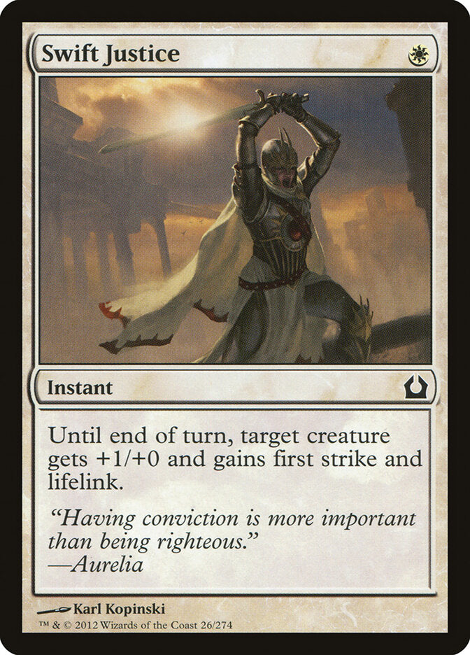 Swift Justice - Return to Ravnica (Common) [RTR-26] Image principale du produit