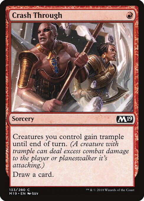 Crash Through – Core 2019 (M19-133) Magic: The Gathering card