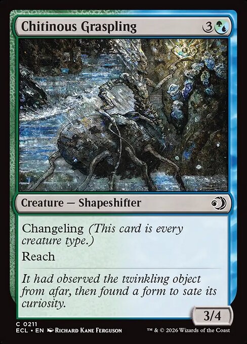 Chitinous Graspling – Lorwyn Eclipsed (ECL-211) Magic: The Gathering card