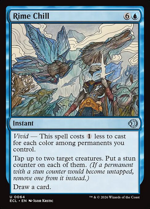 Rime Chill – Lorwyn Eclipsed (ECL-64) Magic: The Gathering card