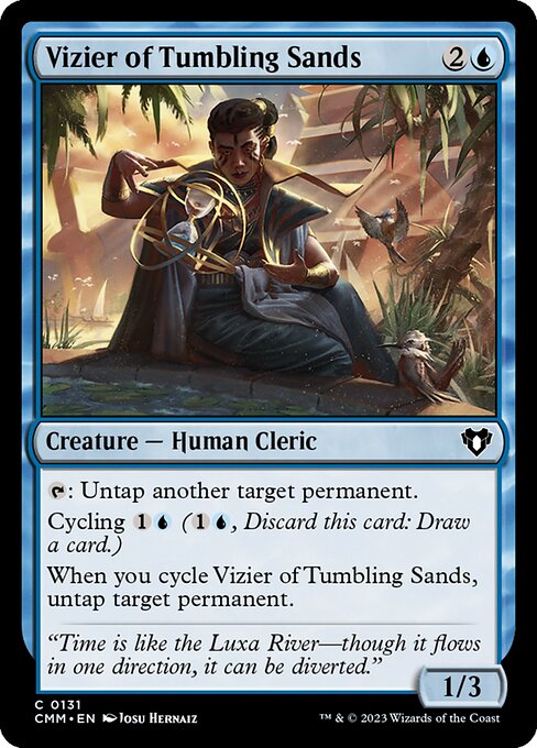 Vizier of Tumbling Sands – Commander Masters (CMM-131) Magic: The Gathering card | LC-REM-20260804-15376410444108-a9aef509-50f0-4848-87d5-3c169453186f Immagine principale del prodotto