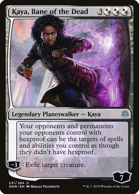 Kaya, Bane of the Dead – War of the Spark (WAR-231) Magic: The Gathering card