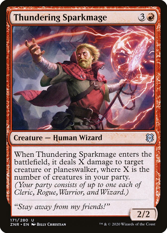 Thundering Sparkmage - Zendikar Rising (Uncommon) [ZNR-171]
