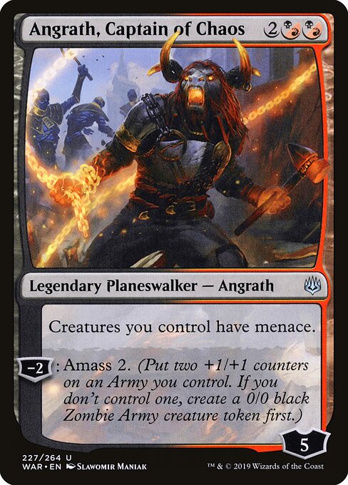 Angrath, Captain of Chaos – War of the Spark (WAR-227) Magic: The Gathering card Hauptbild