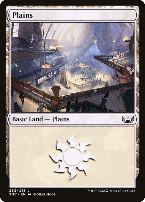 Plains – Streets of New Capenna (SNC-263) Magic: The Gathering card