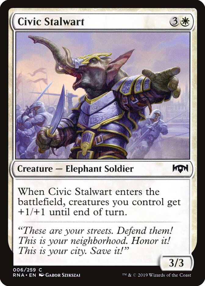 Civic Stalwart - Ravnica Allegiance (Common) [RNA-6] Hauptbild