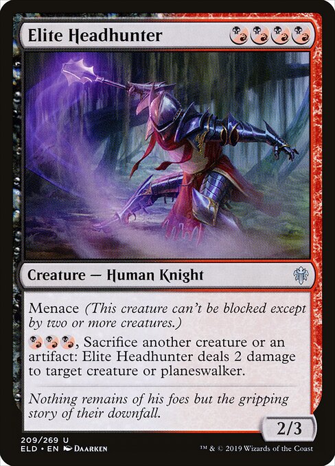 Elite Headhunter – Throne of Eldraine (ELD-209) Magic: The Gathering card