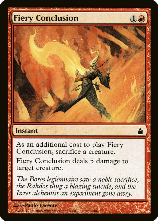 Fiery Conclusion - Ravnica: City of Guilds (Common) [RAV-122]