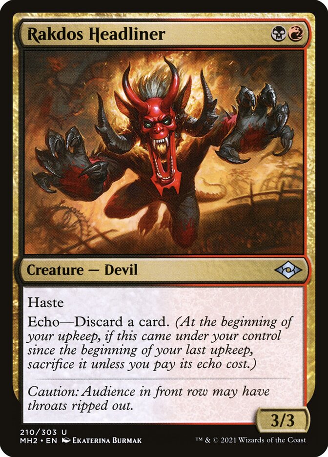 Rakdos Headliner - Modern Horizons 2 (Uncommon) [MH2-210]