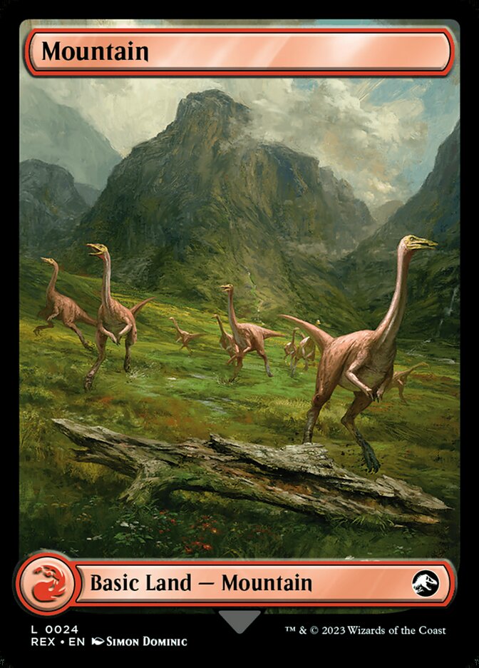 Magic-kaart Mountain REX-24 uit Universes Beyond: Jurassic World Collection (Land)