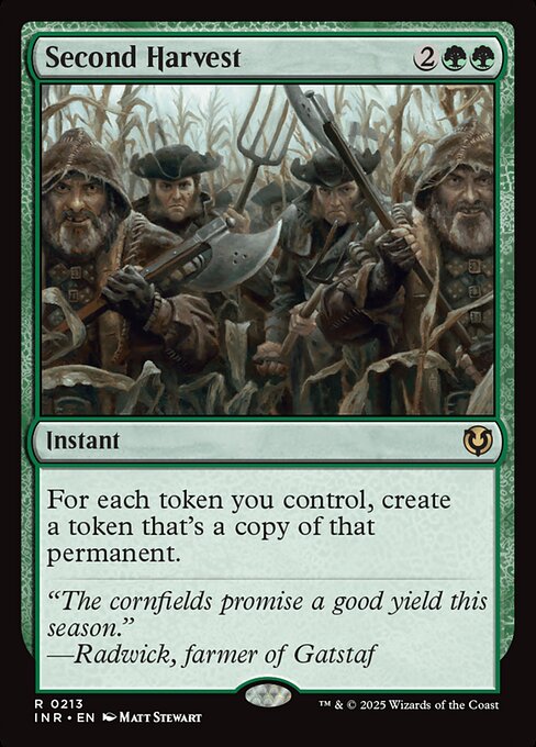 Second Harvest – Innistrad Remastered (INR-213) Magic: The Gathering card