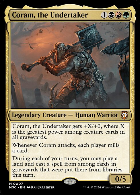 Coram, the Undertaker – Commander: Modern Horizons 3 (M3C-7) Magic: The Gathering card Immagine principale del prodotto