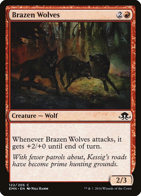 Brazen Wolves – Eldritch Moon (EMN-122) Magic: The Gathering card