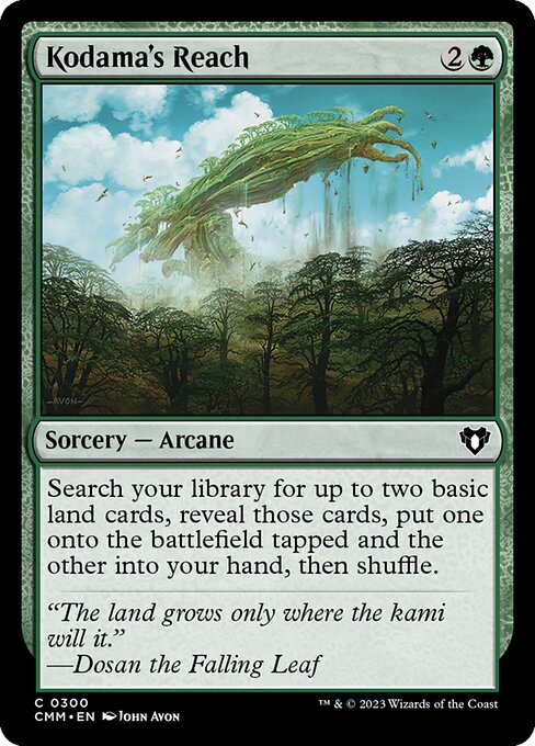 Kodama's Reach – Commander Masters (CMM-300) Magic: The Gathering card Imagen principal del producto