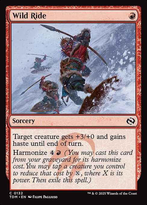 Wild Ride – Tarkir: Dragonstorm (TDM-132) Magic: The Gathering card | LC-REM-20260804-15401848865100-abc8c6f5-6135-428e-8476-1751f82623f9 Hoofdafbeelding