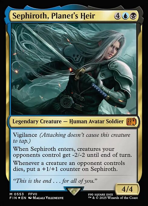 Sephiroth, Planet's Heir – Final Fantasy (FIN-553) Magic: The Gathering card | LC-REM-20260804-15935521587532-abd73e52-62f0-4e89-9dc6-90ff0bc2a9b7